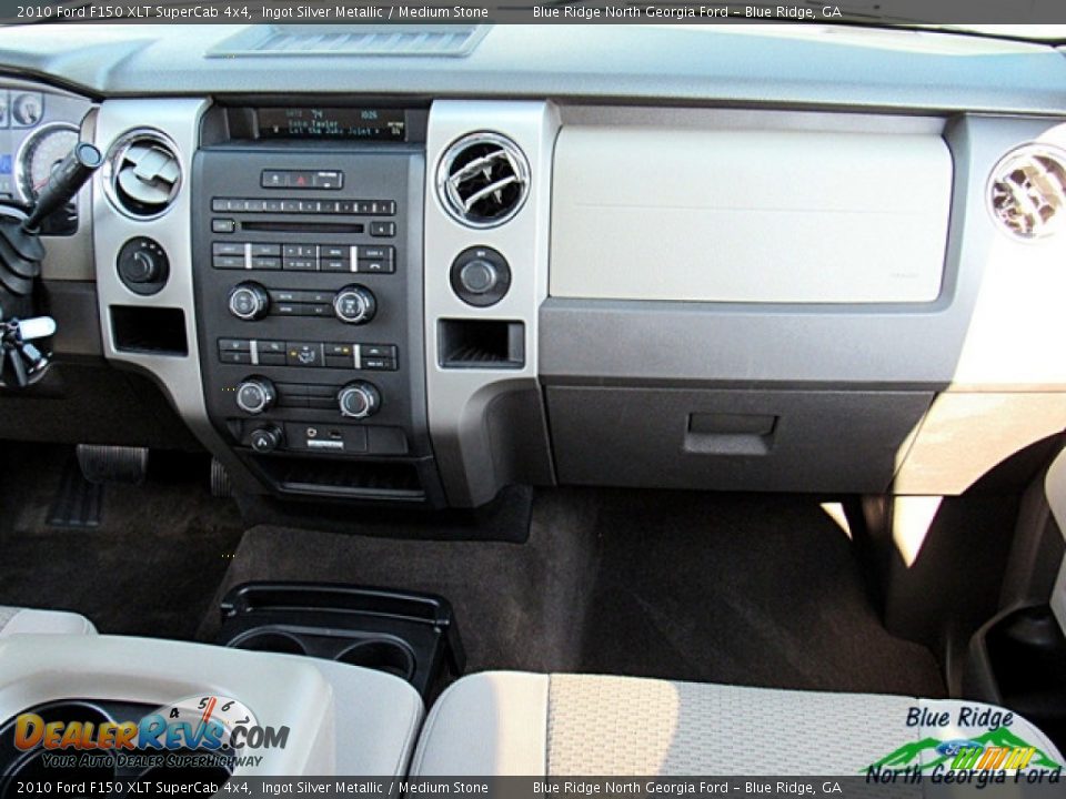 2010 Ford F150 XLT SuperCab 4x4 Ingot Silver Metallic / Medium Stone Photo #23