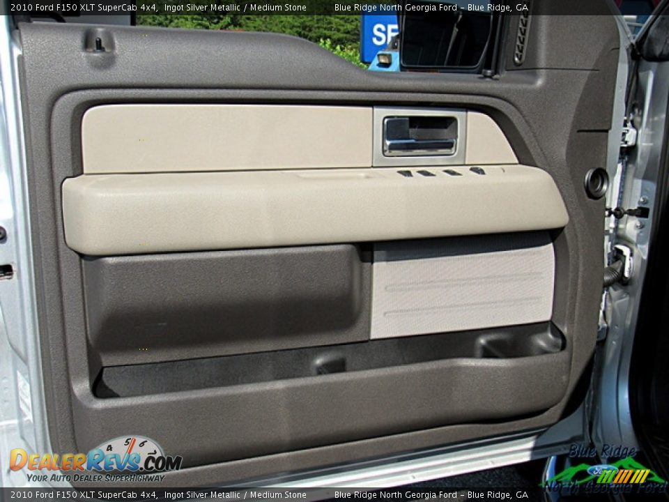 2010 Ford F150 XLT SuperCab 4x4 Ingot Silver Metallic / Medium Stone Photo #25