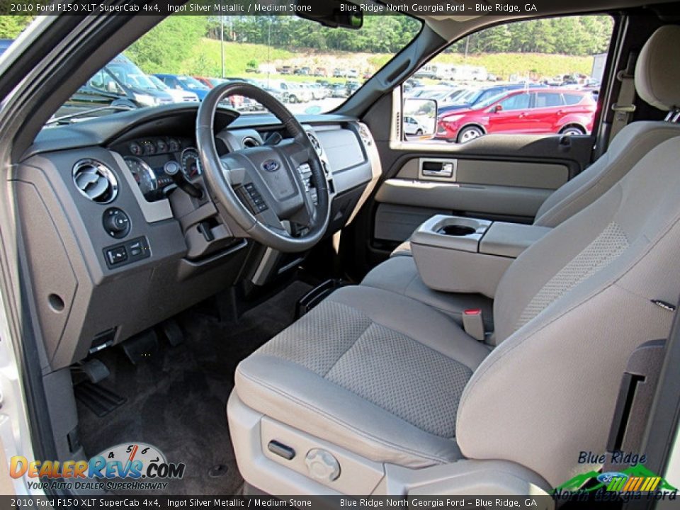 2010 Ford F150 XLT SuperCab 4x4 Ingot Silver Metallic / Medium Stone Photo #26