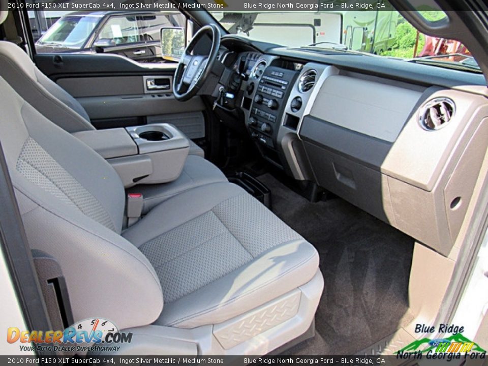 2010 Ford F150 XLT SuperCab 4x4 Ingot Silver Metallic / Medium Stone Photo #27