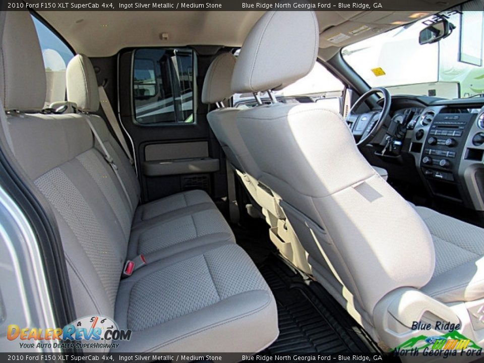 2010 Ford F150 XLT SuperCab 4x4 Ingot Silver Metallic / Medium Stone Photo #28