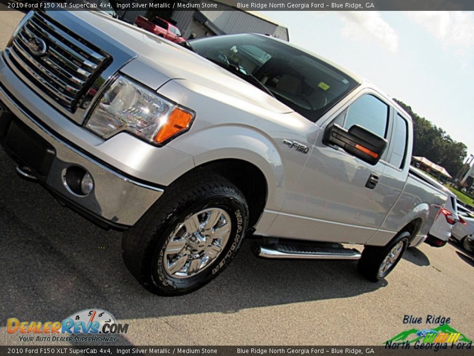 2010 Ford F150 XLT SuperCab 4x4 Ingot Silver Metallic / Medium Stone Photo #29