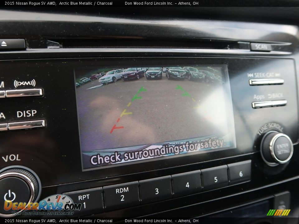 2015 Nissan Rogue SV AWD Arctic Blue Metallic / Charcoal Photo #3