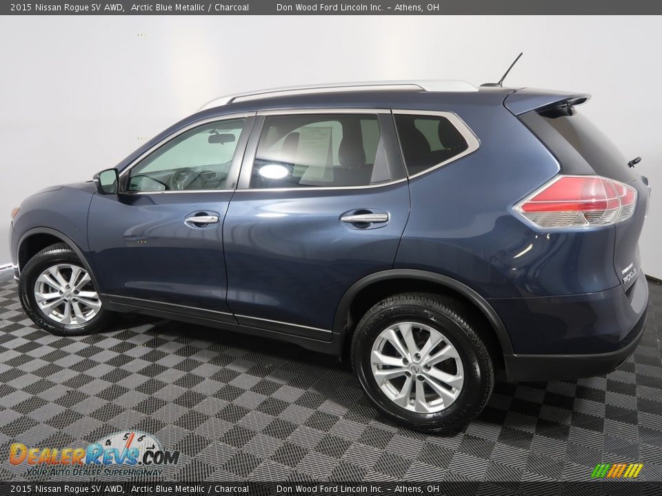 2015 Nissan Rogue SV AWD Arctic Blue Metallic / Charcoal Photo #9