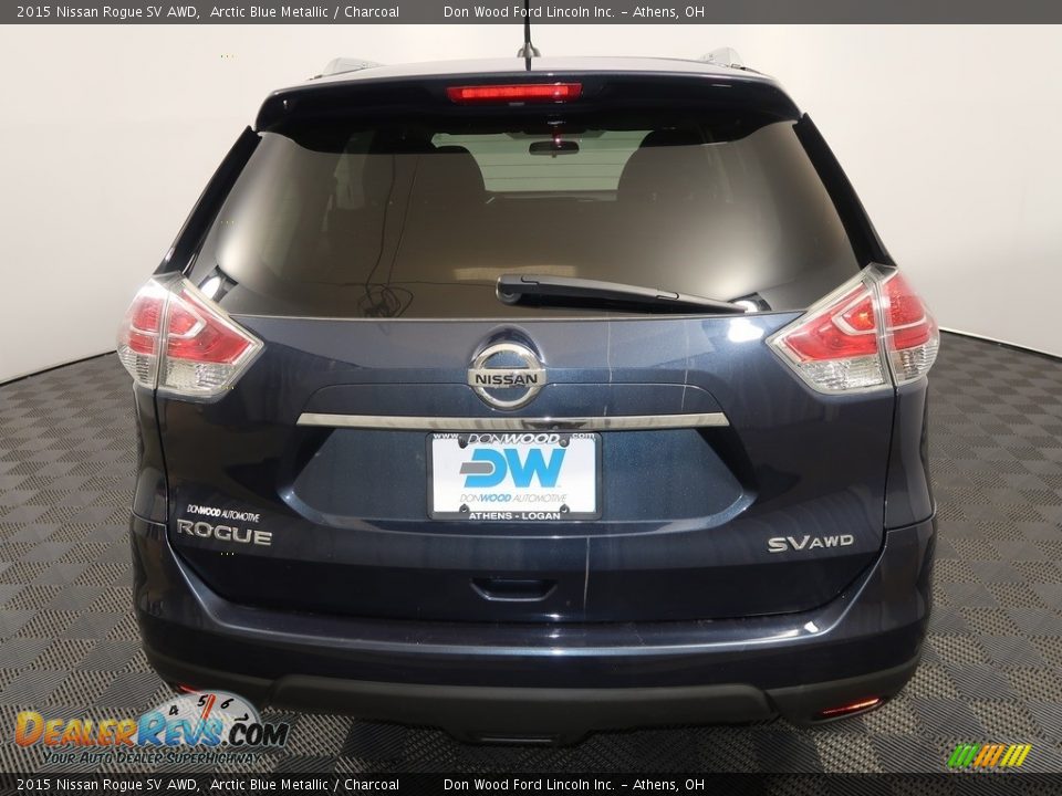 2015 Nissan Rogue SV AWD Arctic Blue Metallic / Charcoal Photo #11
