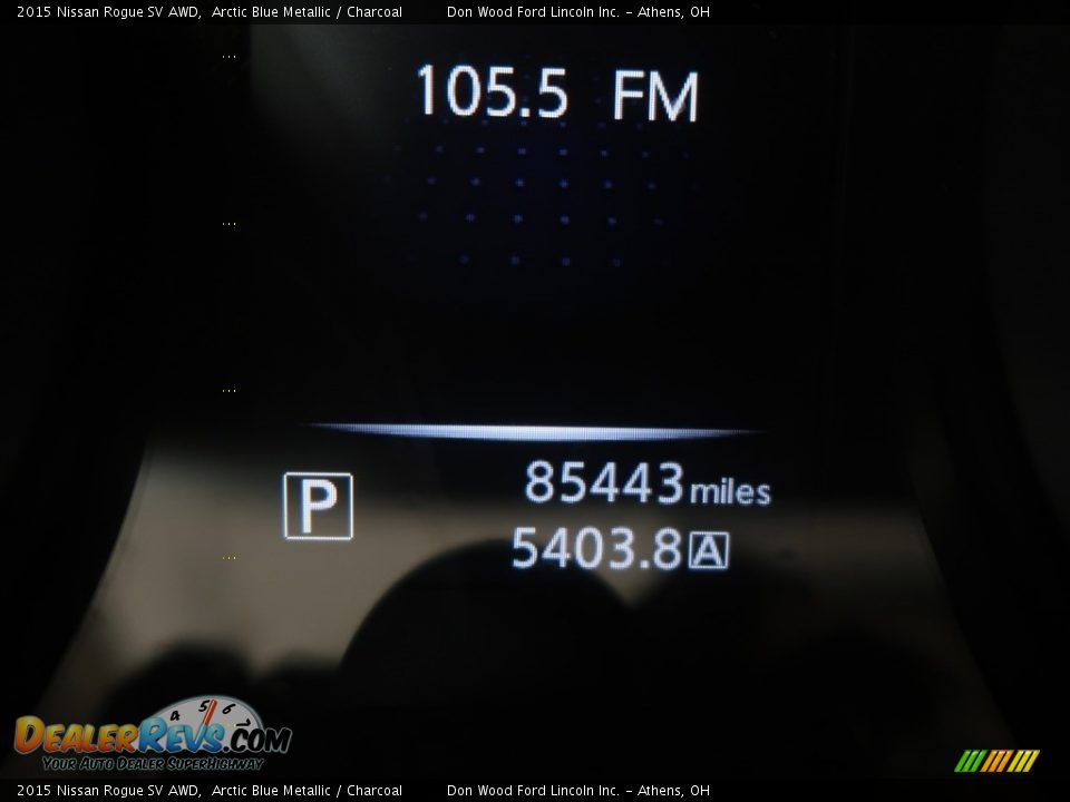 2015 Nissan Rogue SV AWD Arctic Blue Metallic / Charcoal Photo #20