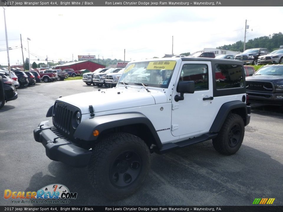 2017 Jeep Wrangler Sport 4x4 Bright White / Black Photo #1