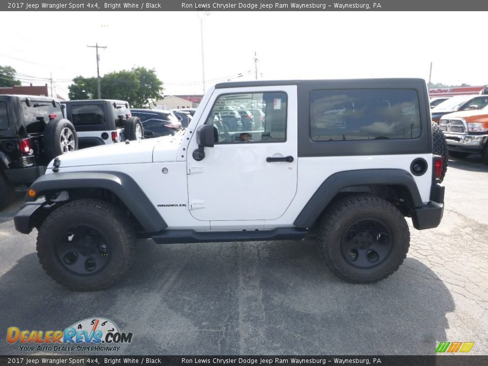 2017 Jeep Wrangler Sport 4x4 Bright White / Black Photo #2