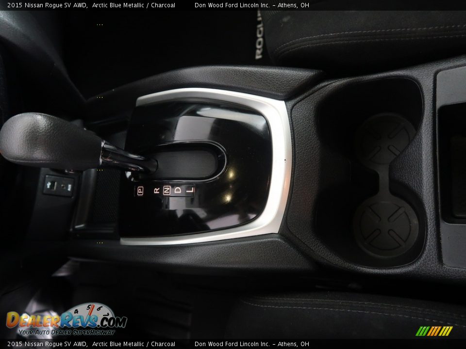 2015 Nissan Rogue SV AWD Arctic Blue Metallic / Charcoal Photo #22
