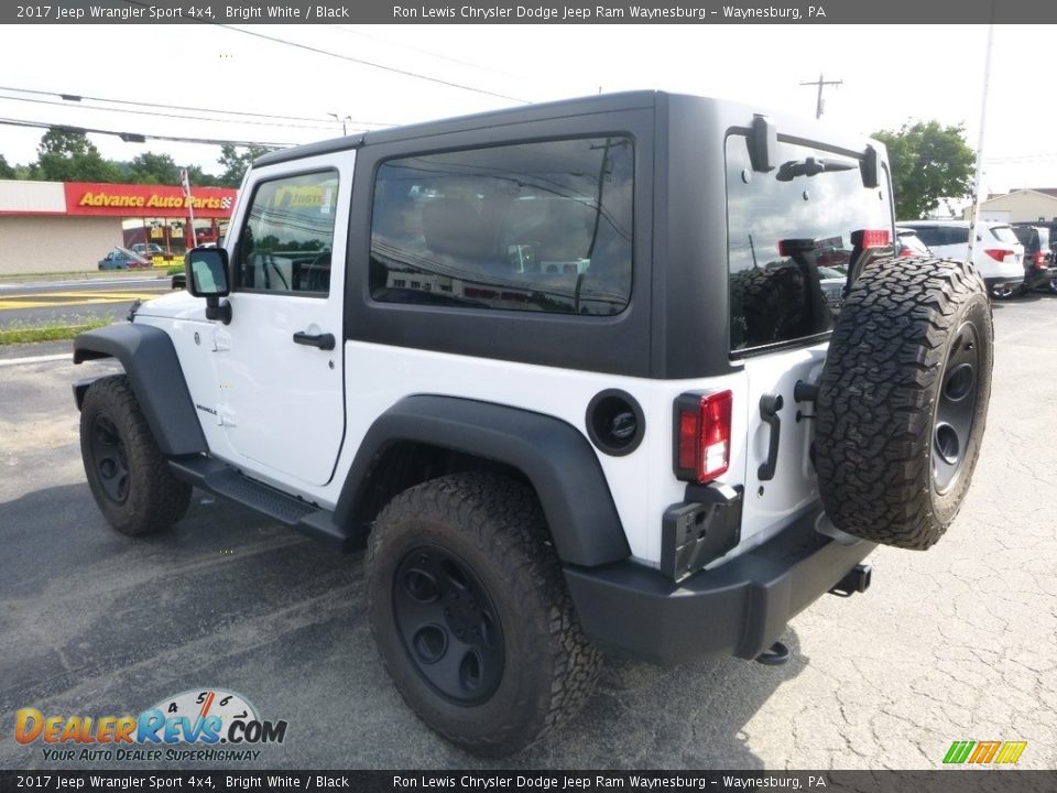 2017 Jeep Wrangler Sport 4x4 Bright White / Black Photo #3