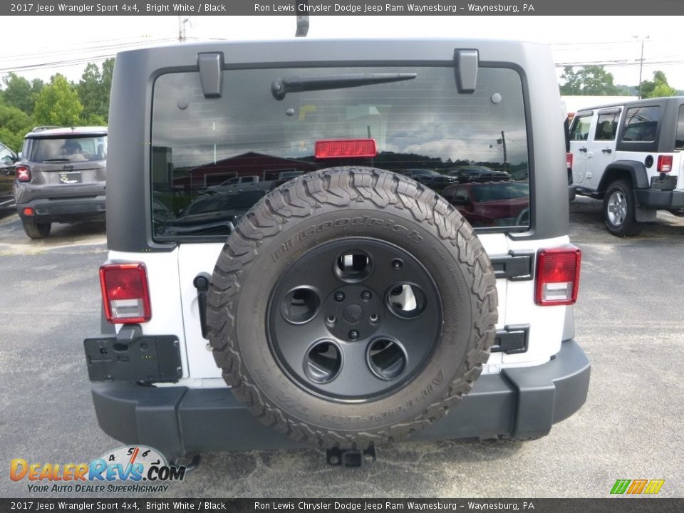 2017 Jeep Wrangler Sport 4x4 Bright White / Black Photo #4