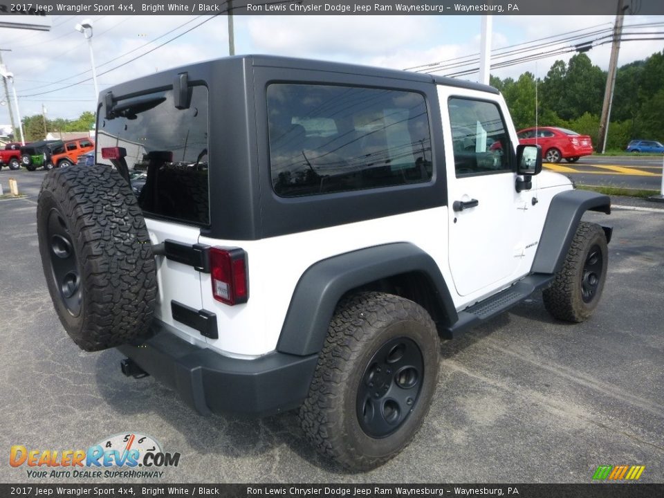 2017 Jeep Wrangler Sport 4x4 Bright White / Black Photo #5