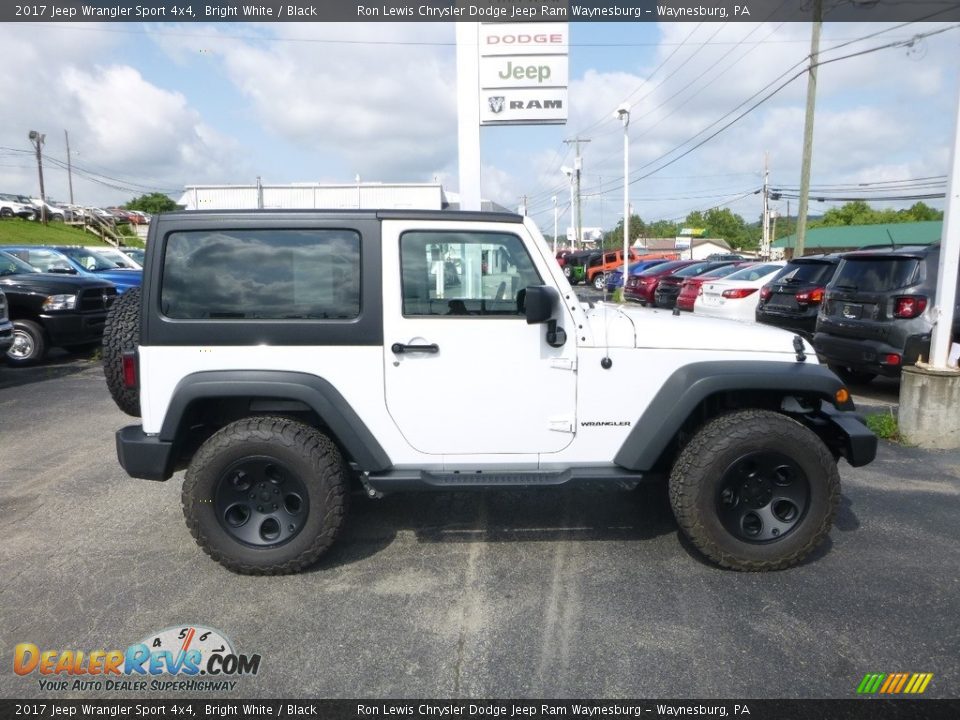 2017 Jeep Wrangler Sport 4x4 Bright White / Black Photo #6