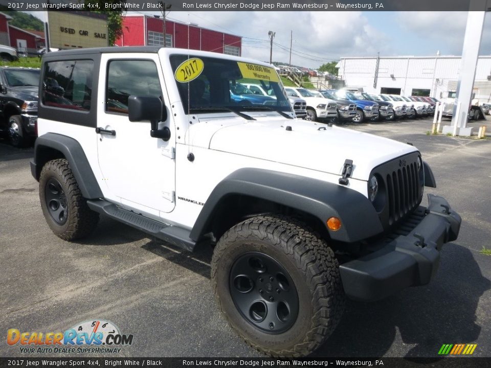 2017 Jeep Wrangler Sport 4x4 Bright White / Black Photo #7