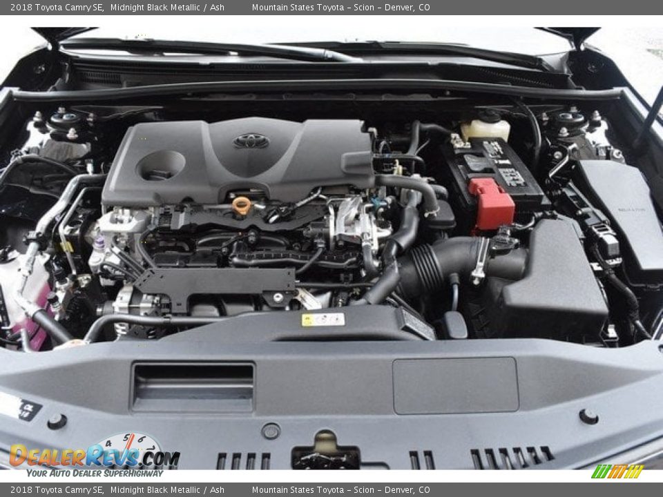2018 Toyota Camry SE Midnight Black Metallic / Ash Photo #31