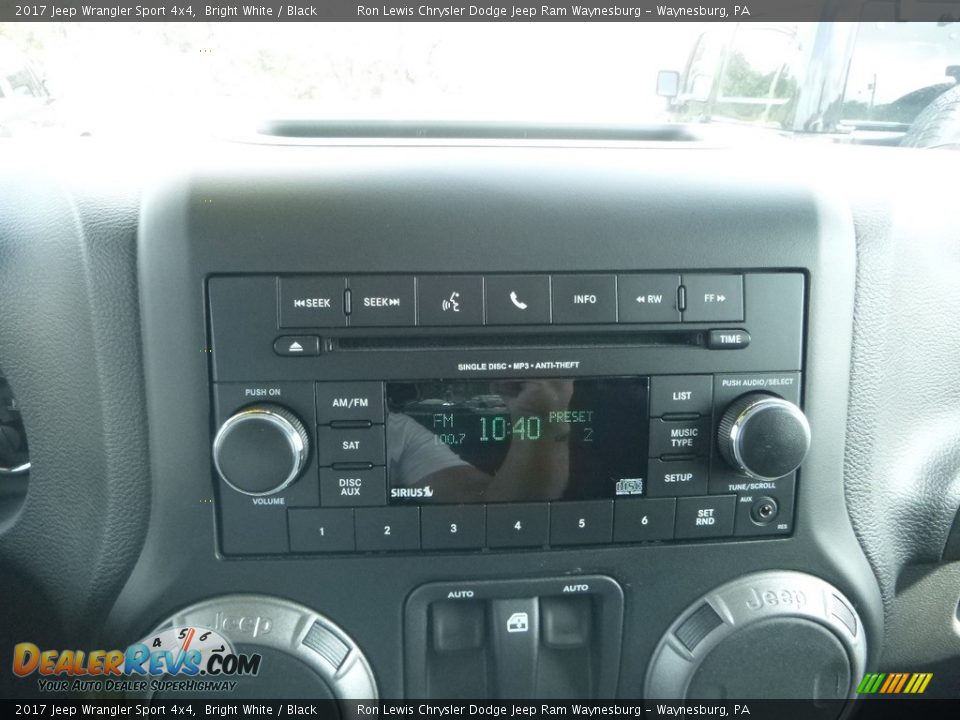 2017 Jeep Wrangler Sport 4x4 Bright White / Black Photo #17