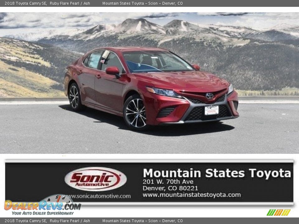 2018 Toyota Camry SE Ruby Flare Pearl / Ash Photo #1