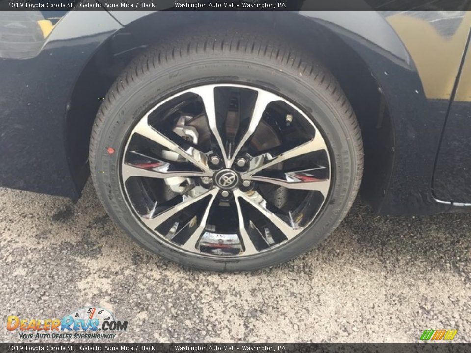 2019 Toyota Corolla SE Galactic Aqua Mica / Black Photo #7