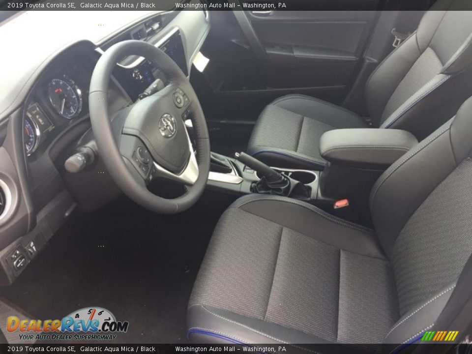 2019 Toyota Corolla SE Galactic Aqua Mica / Black Photo #8