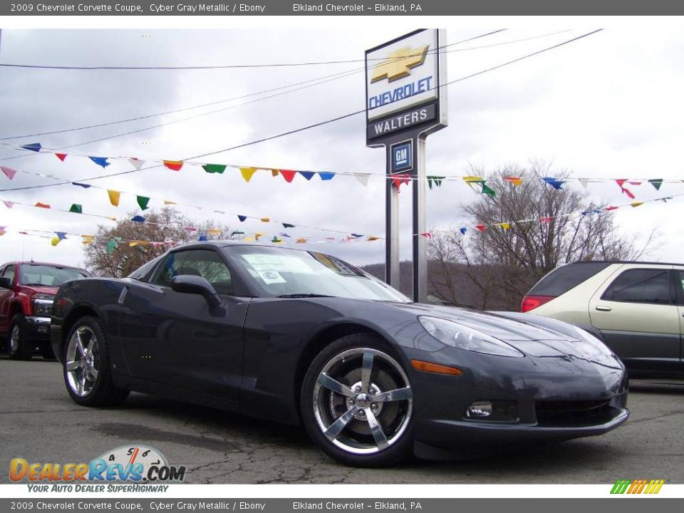 2009 Chevrolet Corvette Coupe Cyber Gray Metallic / Ebony Photo #2