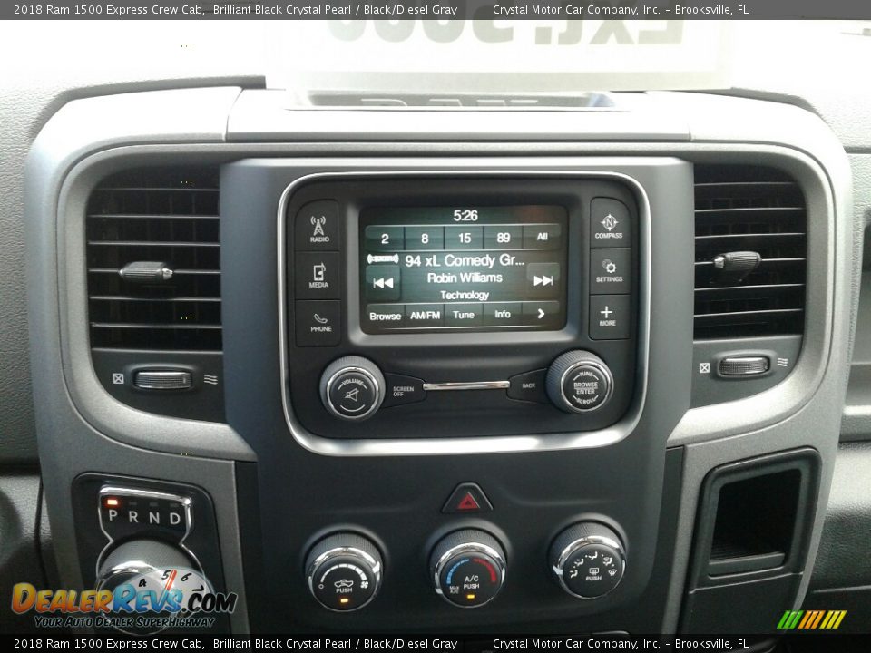 2018 Ram 1500 Express Crew Cab Brilliant Black Crystal Pearl / Black/Diesel Gray Photo #15