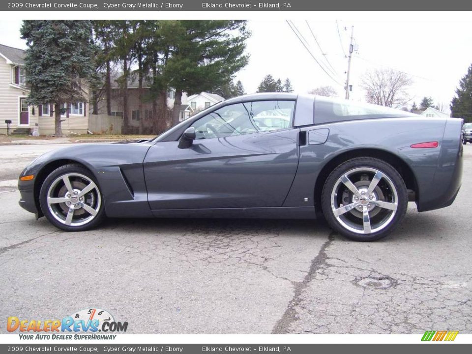 2009 Chevrolet Corvette Coupe Cyber Gray Metallic / Ebony Photo #6