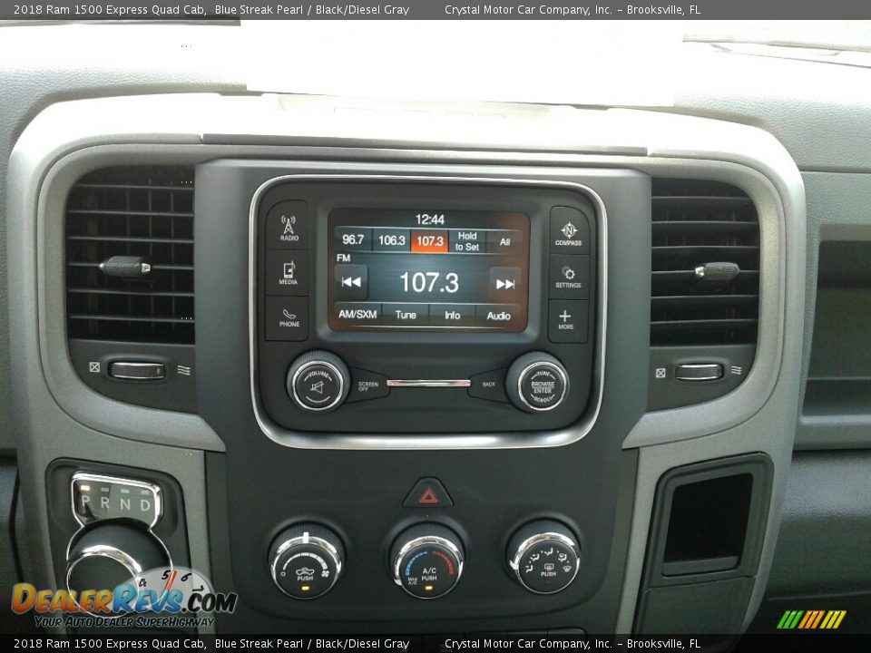 2018 Ram 1500 Express Quad Cab Blue Streak Pearl / Black/Diesel Gray Photo #15