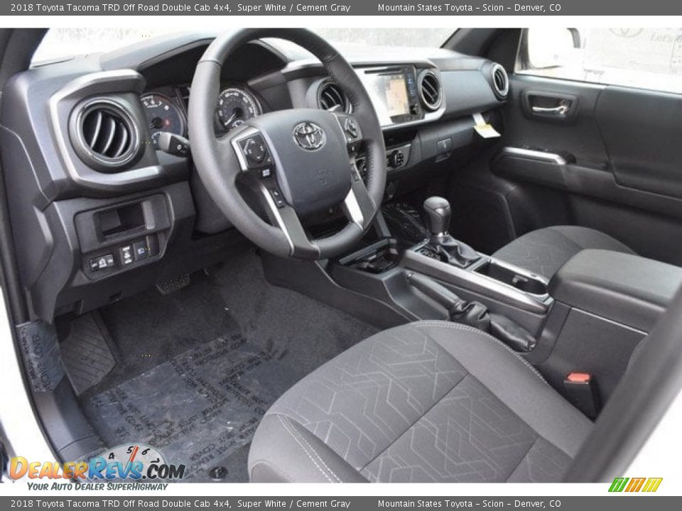 2018 Toyota Tacoma TRD Off Road Double Cab 4x4 Super White / Cement Gray Photo #5
