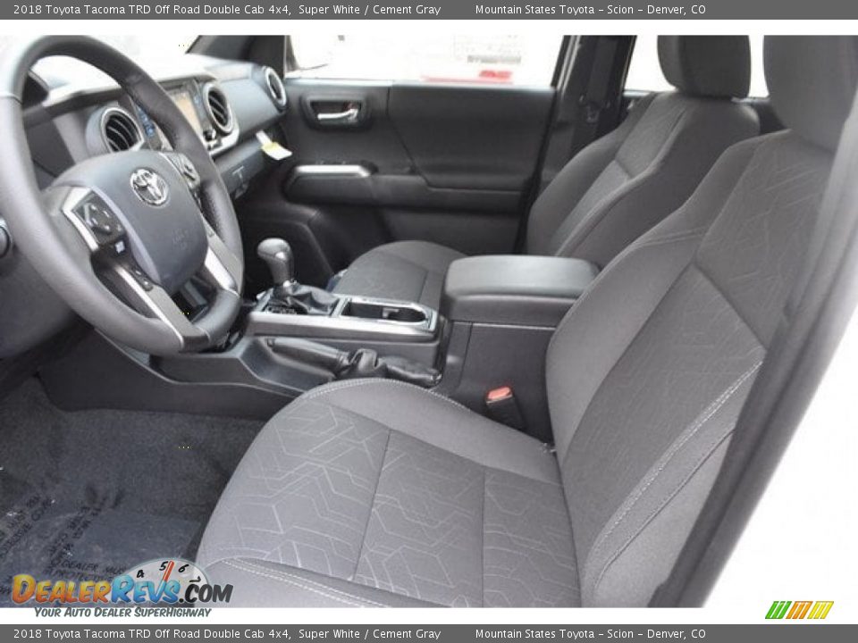 2018 Toyota Tacoma TRD Off Road Double Cab 4x4 Super White / Cement Gray Photo #6
