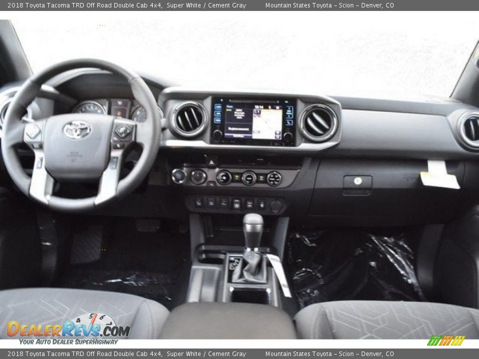 2018 Toyota Tacoma TRD Off Road Double Cab 4x4 Super White / Cement Gray Photo #8