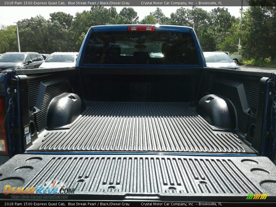2018 Ram 1500 Express Quad Cab Blue Streak Pearl / Black/Diesel Gray Photo #19