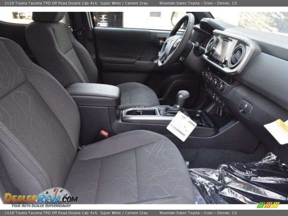 2018 Toyota Tacoma TRD Off Road Double Cab 4x4 Super White / Cement Gray Photo #12