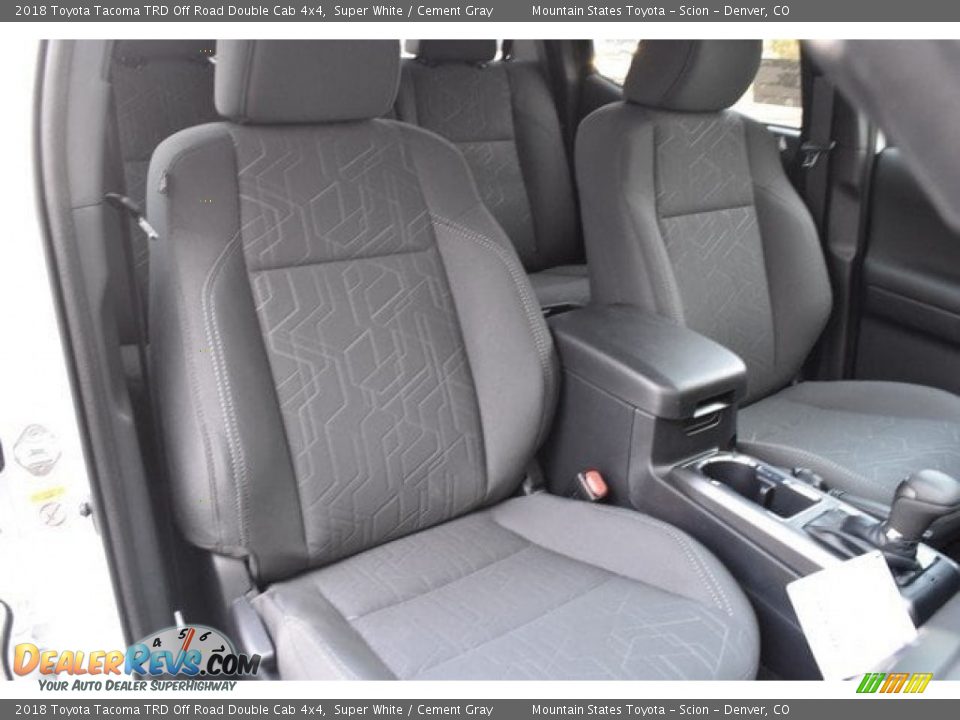2018 Toyota Tacoma TRD Off Road Double Cab 4x4 Super White / Cement Gray Photo #13