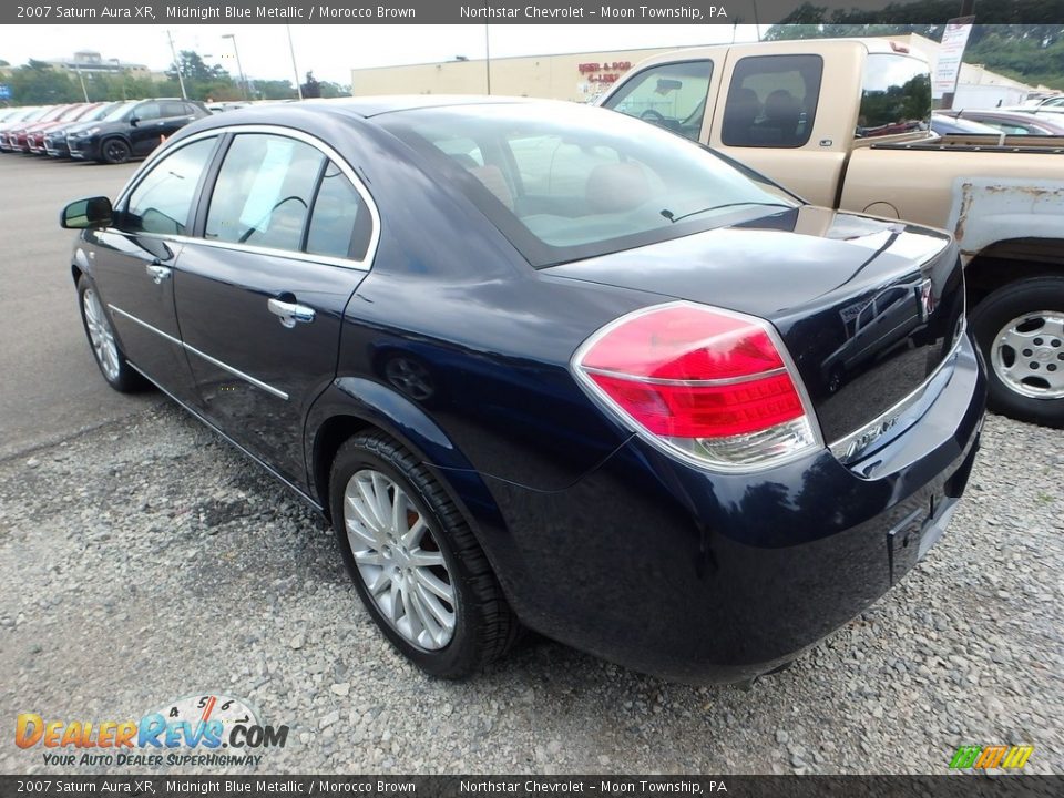 2007 Saturn Aura XR Midnight Blue Metallic / Morocco Brown Photo #2