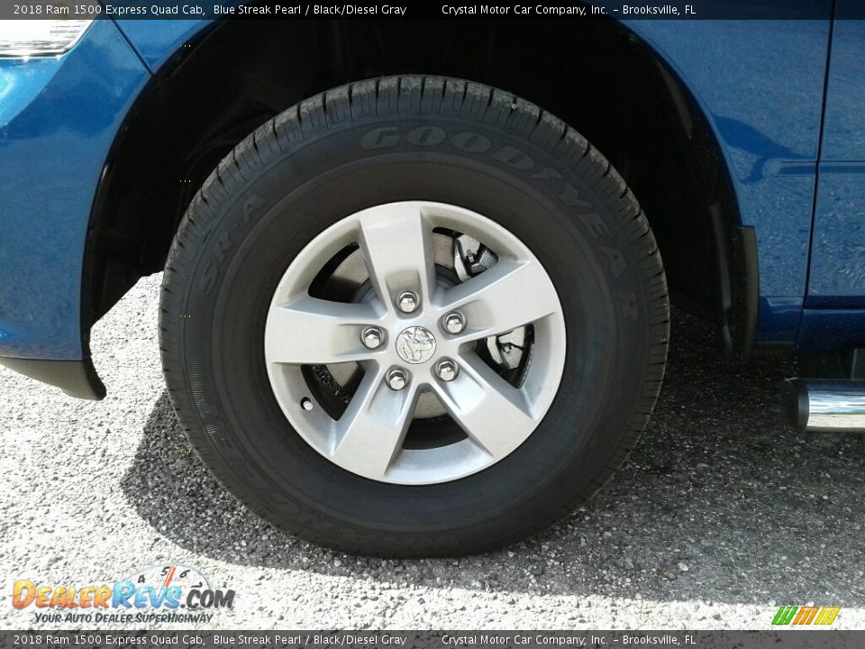 2018 Ram 1500 Express Quad Cab Blue Streak Pearl / Black/Diesel Gray Photo #20