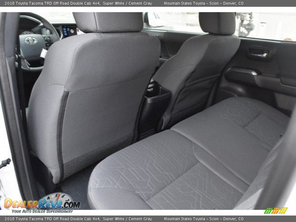 2018 Toyota Tacoma TRD Off Road Double Cab 4x4 Super White / Cement Gray Photo #14