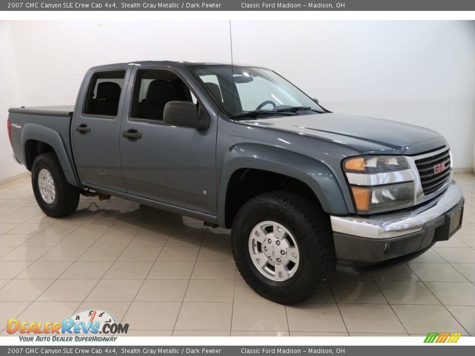2007 GMC Canyon SLE Crew Cab 4x4 Stealth Gray Metallic / Dark Pewter Photo #1
