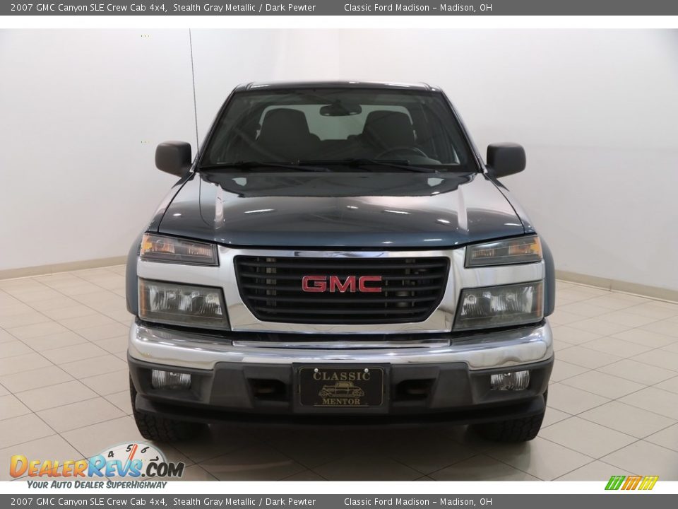 2007 GMC Canyon SLE Crew Cab 4x4 Stealth Gray Metallic / Dark Pewter Photo #2