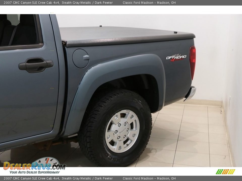 2007 GMC Canyon SLE Crew Cab 4x4 Stealth Gray Metallic / Dark Pewter Photo #4