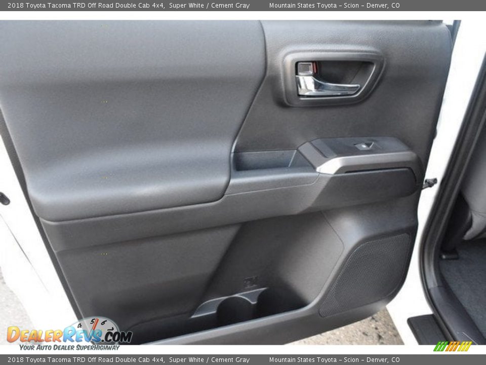 2018 Toyota Tacoma TRD Off Road Double Cab 4x4 Super White / Cement Gray Photo #21