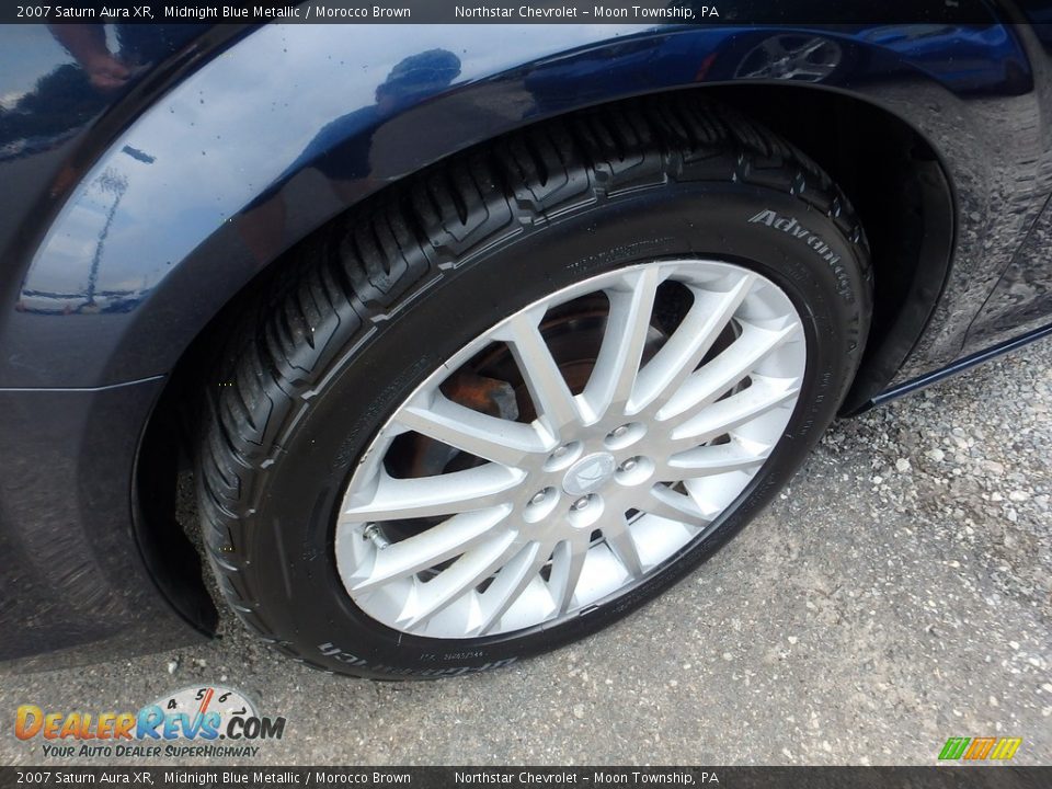 2007 Saturn Aura XR Midnight Blue Metallic / Morocco Brown Photo #7