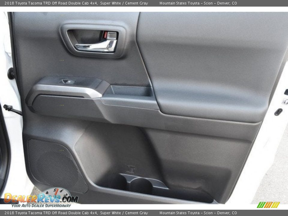 2018 Toyota Tacoma TRD Off Road Double Cab 4x4 Super White / Cement Gray Photo #23