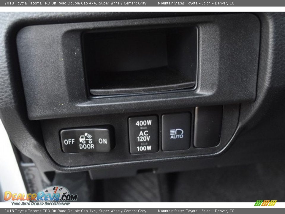 2018 Toyota Tacoma TRD Off Road Double Cab 4x4 Super White / Cement Gray Photo #25