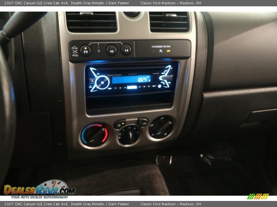 2007 GMC Canyon SLE Crew Cab 4x4 Stealth Gray Metallic / Dark Pewter Photo #9