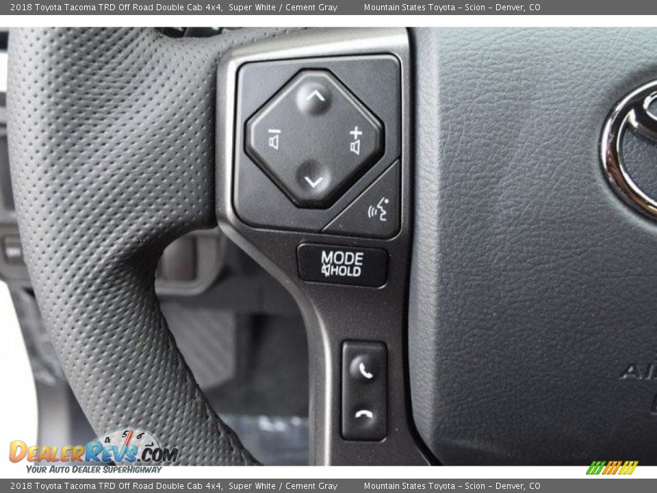 2018 Toyota Tacoma TRD Off Road Double Cab 4x4 Super White / Cement Gray Photo #26