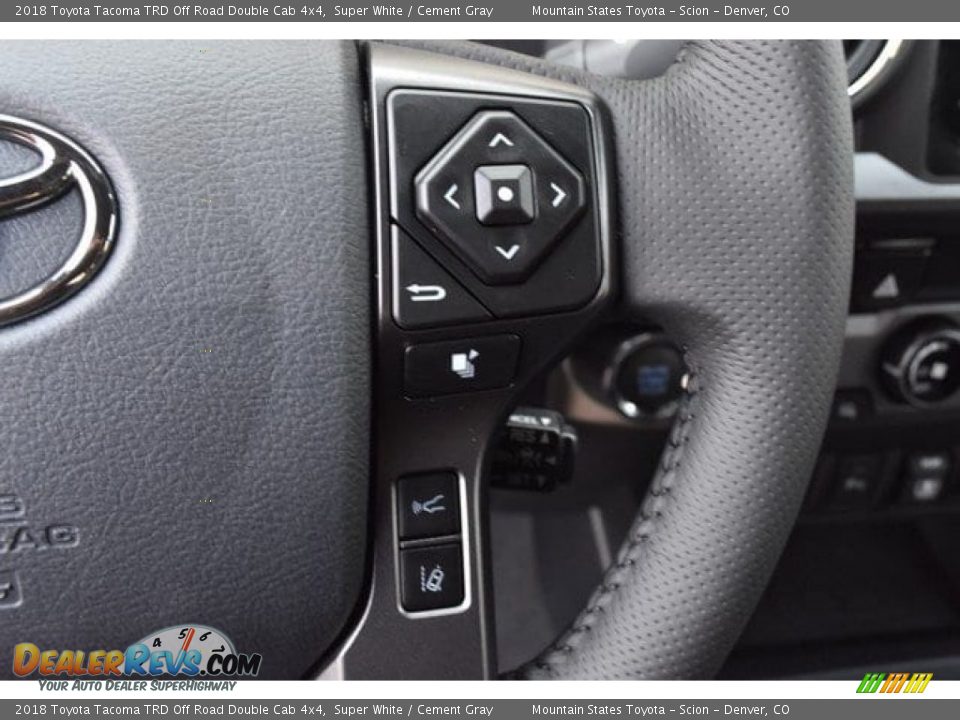 2018 Toyota Tacoma TRD Off Road Double Cab 4x4 Super White / Cement Gray Photo #27