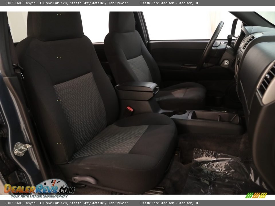 2007 GMC Canyon SLE Crew Cab 4x4 Stealth Gray Metallic / Dark Pewter Photo #11