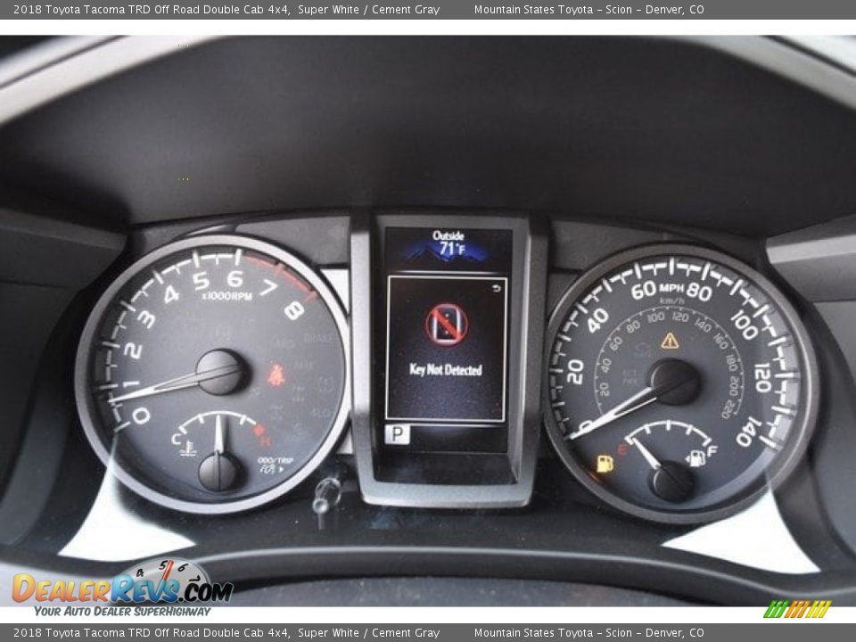 2018 Toyota Tacoma TRD Off Road Double Cab 4x4 Super White / Cement Gray Photo #28