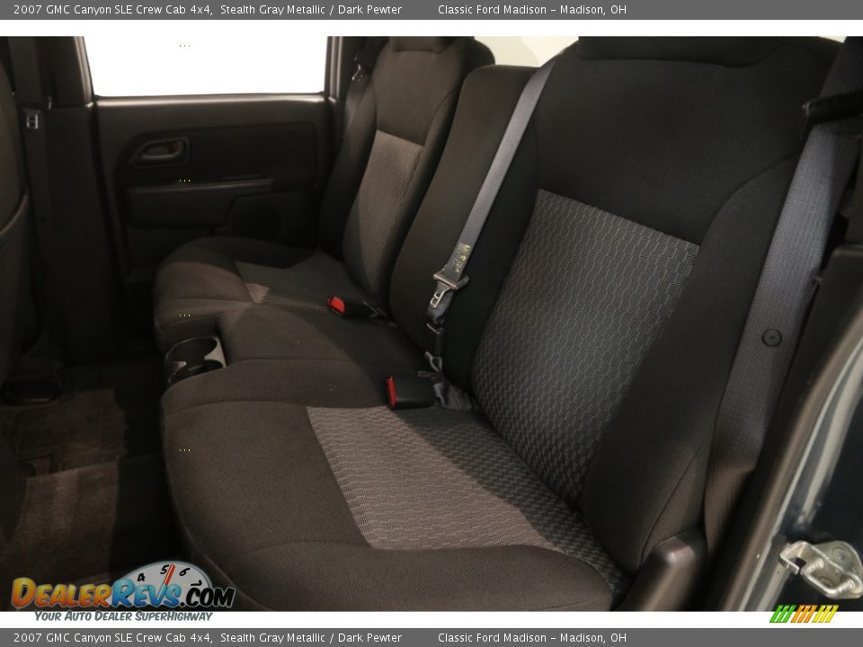 2007 GMC Canyon SLE Crew Cab 4x4 Stealth Gray Metallic / Dark Pewter Photo #13