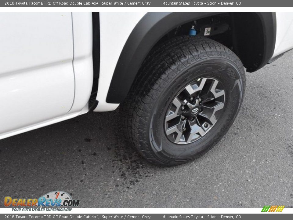 2018 Toyota Tacoma TRD Off Road Double Cab 4x4 Super White / Cement Gray Photo #33